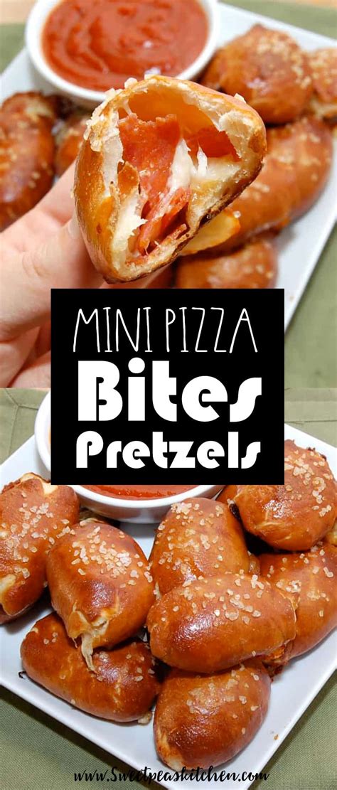 Mini Pizza Bites Pretzels - Sweet Pea's Kitchen