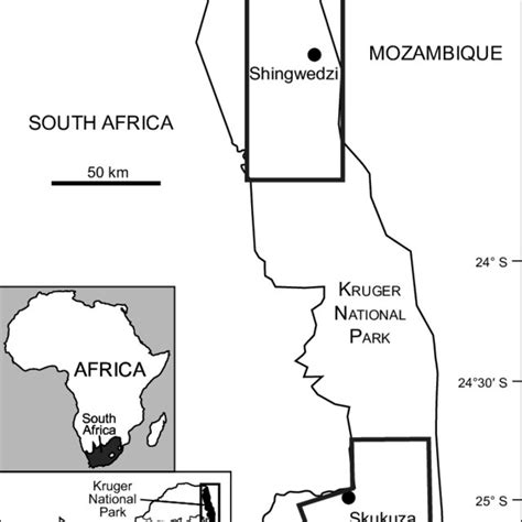 Location Of Kruger National Park In South Africa And The Northern And Download Scientific