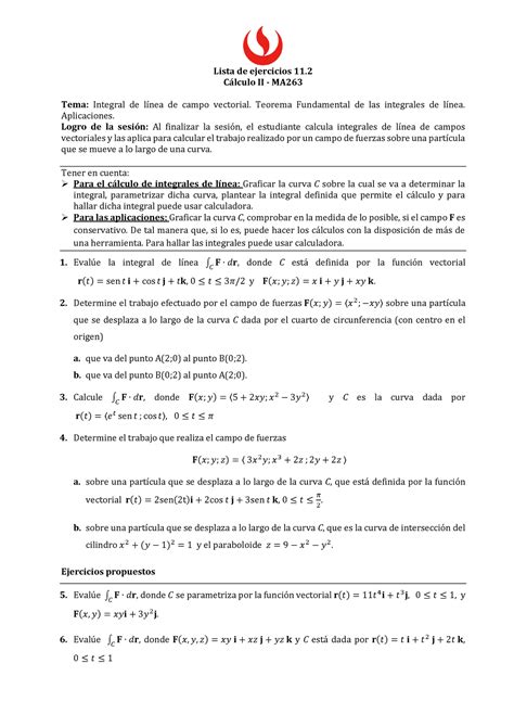 Ma263 Sesión 11 2 Lista De Ejercicios 11 Lista De Ejercicios 11