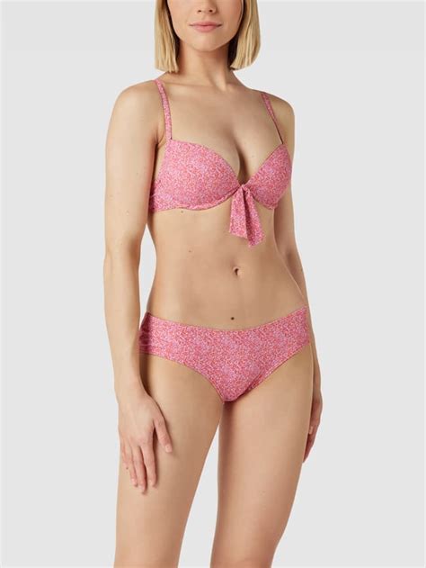 Esprit Bikini Oberteil Mit Allover Muster Modell KRIBI Pink Online