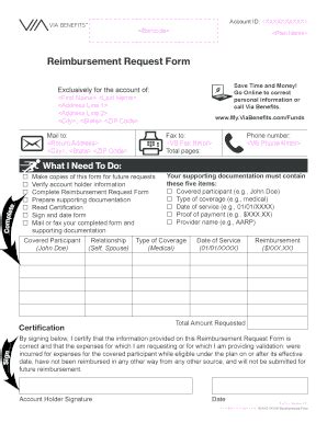 Via Benefits Reimbursement Forms - Fill Online, Printable, Fillable ...