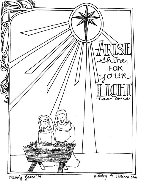 Advent Coloring Pages Free Printable Coloring Home