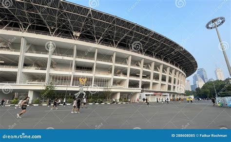 Afternoon Atmosphere At The Bung Karno Main Stadium Gbk Editorial