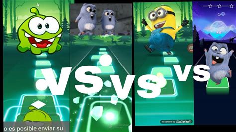 Om Nom Vs Grizzy Les Lemmings Vs Minions Vs Lemming Piano Tileshop