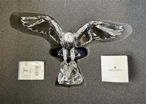 Rare Swarovski Crystal Eagle Figurine By Anton Hirzinger Retired Etsy