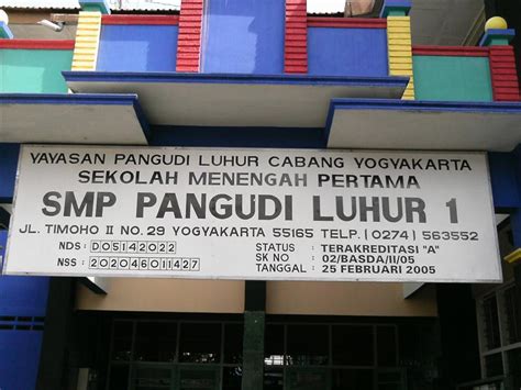 Smp Pangudi Luhur 1 Yogyakarta