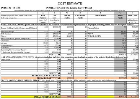 Cost Breakdown Template Expense Spreadshee Cost Breakdown Sheet ...