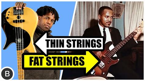 Thin Vs Fat Bass Strings Comparison Youtube