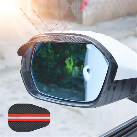 Dadatutu Pvc Car Rearview Mirror Rain Guard Rain Eyebrow For Clear