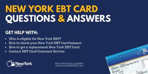 New York Ebt Card Faqs Ny Snap Ebt