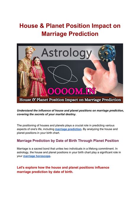 Ppt House And Planet Position Impact On Marriage Prediction Powerpoint Presentation Id 12301739