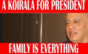 United Koirala family to fight for Nepali Congress Presidency