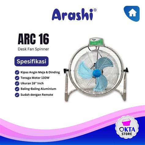 Jual Arashi Kipas Angin Besi In Lantai Dinding Spinner Arf Rc