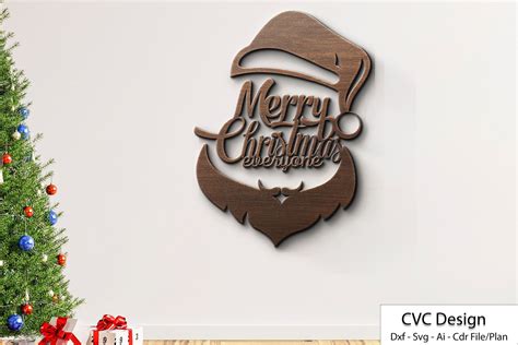 Merry Christmas Svg Laser Cut File Merry Christmas Cricut File Merry