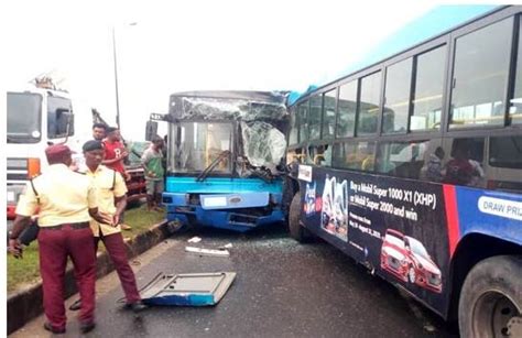 Two Brt Buses Involved In Head On Collision Leaves Many People Injured