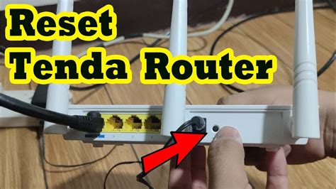 How To Reset Tenda Router F3 YouTube