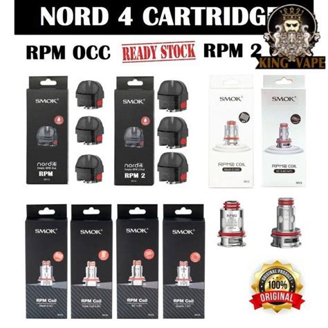 Original Smok Nord 4 Replacement 4 5ml RPM RPM2 Cartridge RPM Coils