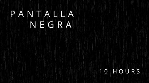 Horas De Sonido De La Lluvia Y Truenos Pantalla Negra Hd