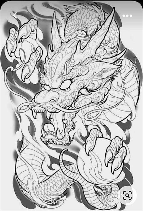 Pin On Meus Pins Salvos Dragon Tattoo Sketch Asian Dragon Tattoo