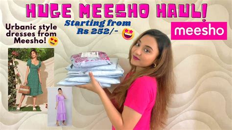 Trendy Meesho Dresses Haul Starting At Rs Try On Haul Fayza