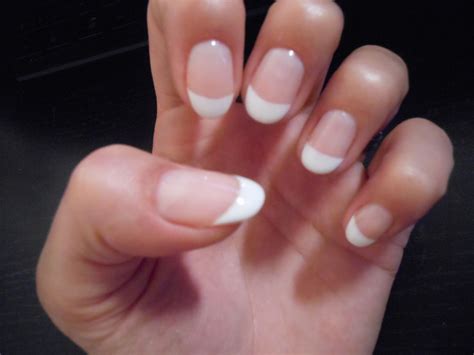 French tip Manicure. No tips, Natural length, round tip | Nails, French nails, Fabulous nails