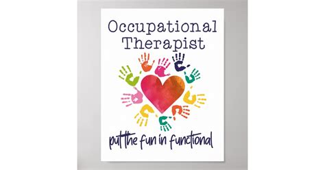 Occupational Therapist Occupational Therapist Poster Zazzle