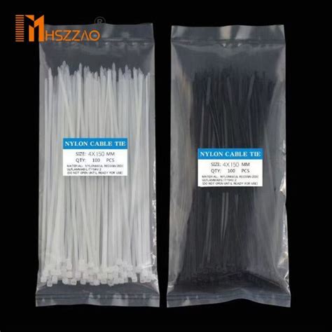 300 Pcs Nylon Cable Self Locking Plastic Wire Zip Ties Set 3x150 3x200