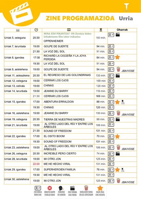 Zine Programazioa Urria Agenda Tolosa