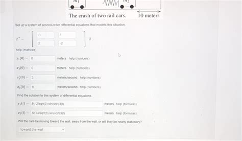 Solved Consider A System Of Two Toy Rail Cars I E Chegg