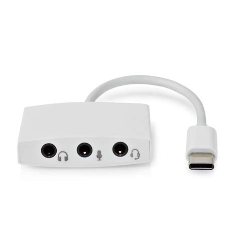 USB-C™ Adapter | USB 2.0 | USB-C™ Male | 3.5 mm Female | 0.10 m | Round ...