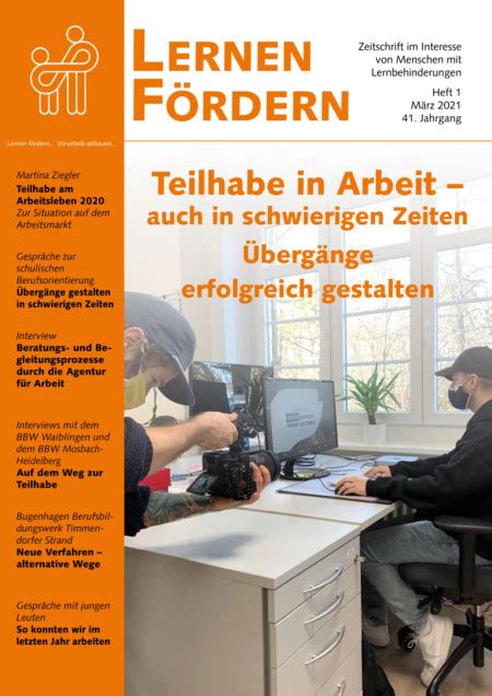 Teilhabe Am Arbeitsleben Auch In Schwierigen Zeiten Lernen