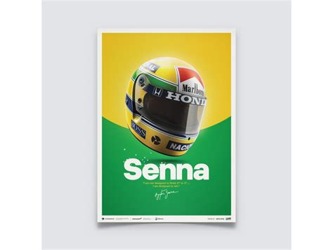 Posters Mclaren Mp44 Ayrton Senna Helmet San Marino Gp 1988