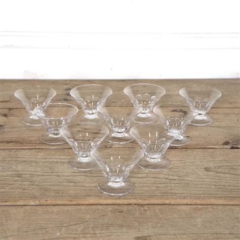 Set Of Ten Art Deco Champagne Glasses Da1524743 Lorfords Antiques