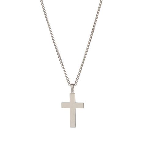 Pure Silver Silver Flat Cross Jewellery From Gerry Browne Jewellers Uk