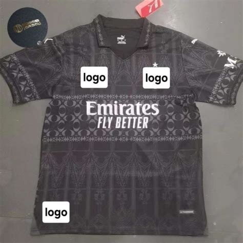 Jual New Jersey Bola Mi L N Th X Pleasure Hitam Black G O