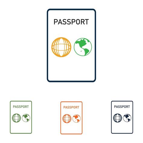 Passport Set Logo 6596650 Vector Art At Vecteezy