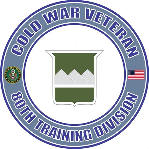 U S Army Cold War 80th Training Division Veteran Decal