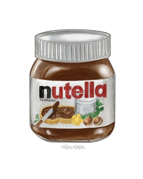 Nutella Watercolour Art