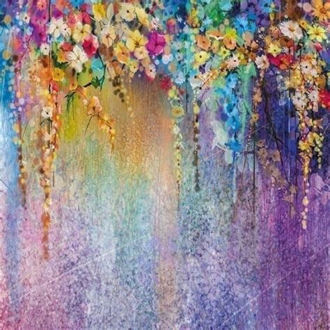 Shower Curtain Hanging Flowers Print 84 Floral Abstract Wall Art