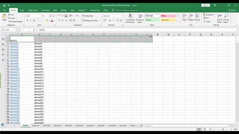 Excel Tip Create An Index For Tabs To Quickly Navigate YouTube