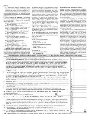 Fillable Online Form N Rev Individual Declaration Of Estimated