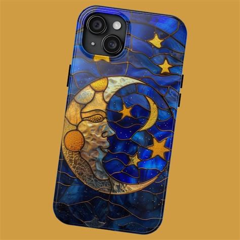 Stained Glass Star Phone Case Etsy