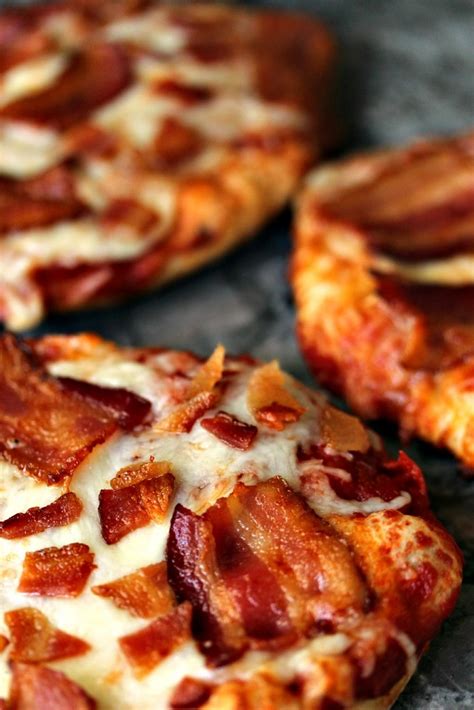 Easy Grilled Mini Bacon Pizzas