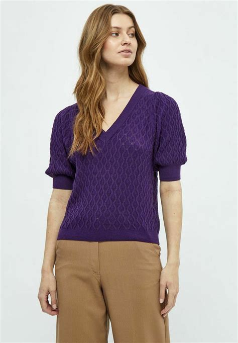 Peppercorn Pcrosalia T Shirt Med Print Imperial Purple Syrenlila