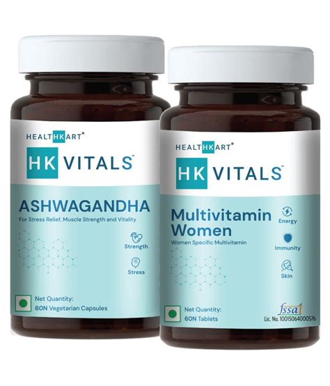 HealthKart HK Vitals Ashwagandha Multivitamin Women Pack Of 2 60