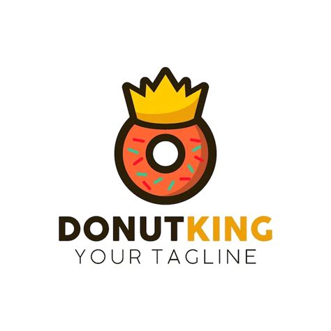 Logotipo De Donut Vector Premium