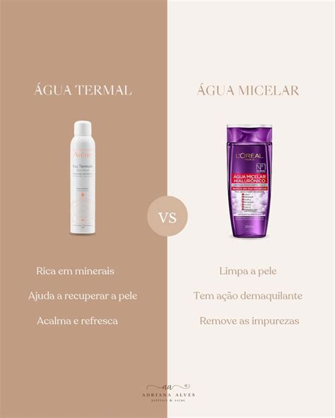 Rotina De Skincare Diferen A Entre Gua Micelar E Gua Termal Gua