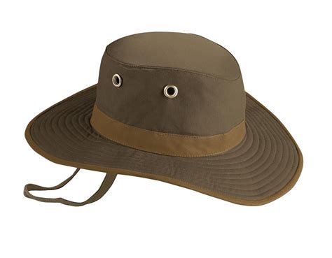 The Tilley Twc Outback Hat Features A Waxed Cotton Fabric Giving The