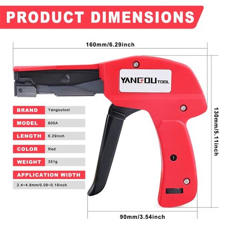 Yangoutool Zip Tie Cutter Tool For 2 4 4 8mm Nylon Cable Wrap Tightening Ziptie Ebay