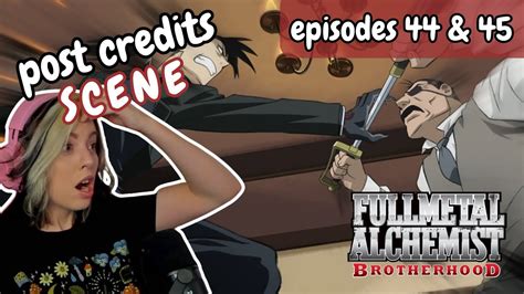 Fullmetal Alchemist Brotherhood Reaction Episode 44 45 Post Credits